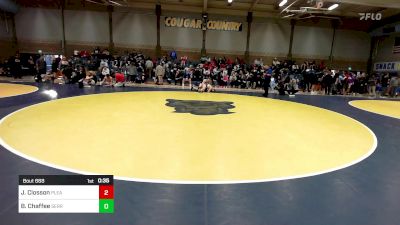 173 lbs Consi Of 16 #2 - Jake Closson, Pleasant Grove (UT) vs Blake Chaffee, Serrano