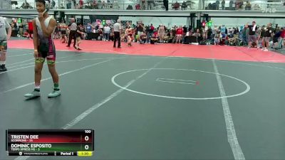 100 lbs Round 1 (10 Team) - Tyheime Bell, Terps Xpress MS vs Landon Lil, Scorpions