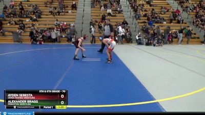 70 lbs Cons. Round 5 - Alexander Bragg, Princeton Wrestling vs Ayden Sebesta, Crass Trained Wrestling