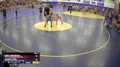 67 lbs Round 1 - Ezra Archibald, Legacy Elite Wrestling Club vs Ruger Myer, Cottage Grove Wrestling Club