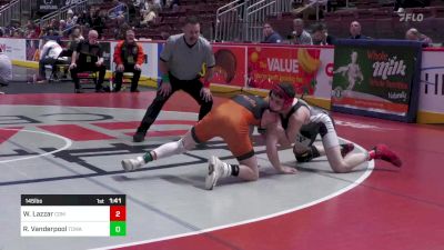 145 lbs Round Of 16 - Wyatt Lazzar, Commodore Perry vs Riley Vanderpool, Towanda