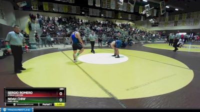 285 lbs Cons. Round 4 - Sergio Romero, Steele Canyon vs Noah Chiw, Mira Mesa