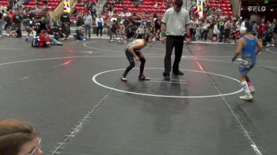 67 lbs Cons. Round 5 - Cruz Lucero, Team Pueblo Wrestling Club vs Corvin Johnson, Herrin Jr WC