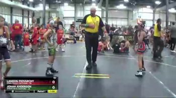 92 lbs Round 1 (6 Team) - Jonah Anderson, American Gladiators vs Landon Piovarchy, Steel Valley Pscychos