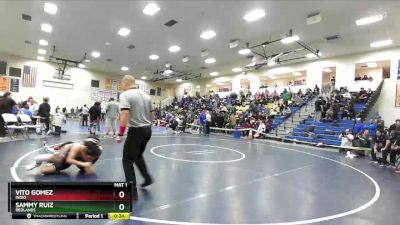 113 lbs 5th Place Match - Vito Gomez, Indio vs Sammy Ruiz, Redlands