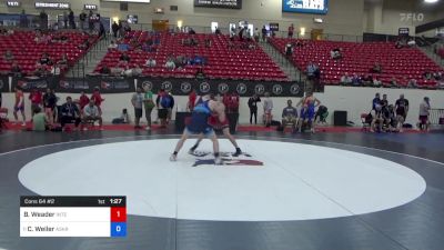 71 kg Cons 64 #2 - Benjamin Weader, Integrity Wrestling Club vs Colton Weiler, Askren Wrestling Academy