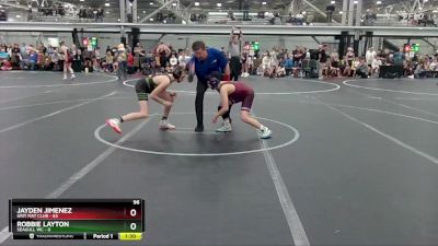 96 lbs Round 1 (4 Team) - Jayden Jimenez, Grit Mat Club vs Robbie Layton, Seagull WC