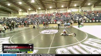 78-84 lbs Semifinal - Arianna Antillon, Black Fox Wrestling Academy vs Briella Portrey, Big Cat Wrestling Club