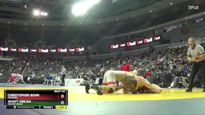 150 lbs Quarterfinal - Wyatt Krejsa, Center Grove vs Christopher Bohn, Munster