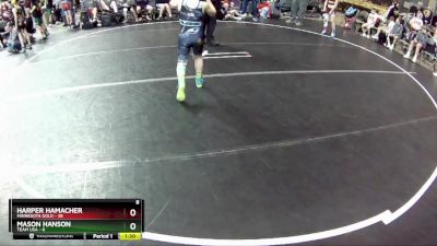 85 lbs Round 2 (6 Team) - Harper Hamacher, Minnesota Gold vs Mason Hanson, Team USA