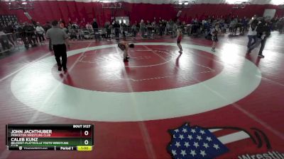 93 lbs Quarterfinal - John Jachthuber, Princeton Wrestling Club vs Caleb Kunz, Belmont-Platteville Youth Wrestling Club