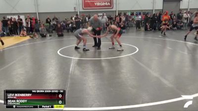 92 lbs Cons. Round 2 - Sean Roddy, Chesapeake vs Levi Ikenberry, Nova WC