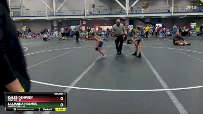 64 lbs Round 1 - Kaleb Dempsey, NOVA WC vs Lillianna Holmes, Unattached