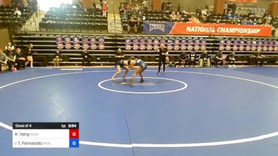 101 lbs Consi Of 4 - Karina Vang, Doane vs Tianna Fernandez, Menlo College