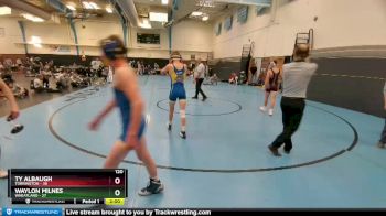 120 lbs Round 5 (10 Team) - Waylon Milnes, Wheatland vs Ty Albaugh, Torrington