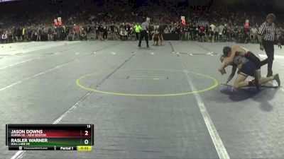 D2-120 lbs Cons. Round 2 - Rasler Warner, Gull Lake HS vs Jason Downs, Huron HS - New Boston