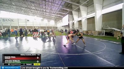 119 lbs Quarterfinal - Steven Robles, Aces Wrestling Academy vs David Pina, Arizona