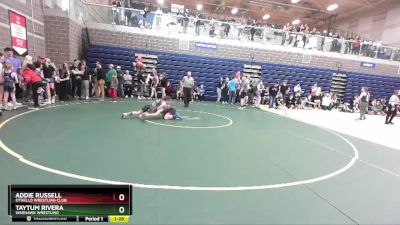 112/117 Cons. Semi - Addie Russell, Othello Wrestling Club vs Taytum Rivera, Warhawk Wrestling