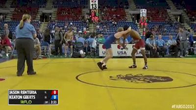 126 Quarterfinal Keaton Geerts (Iowa) vs. Jason Renteria (Illinois)