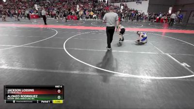 72 lbs Quarterfinal - Jackson Lossing, St Croix Falls vs Alonzo Rodriguez, Racine Area Wrestling Inc.