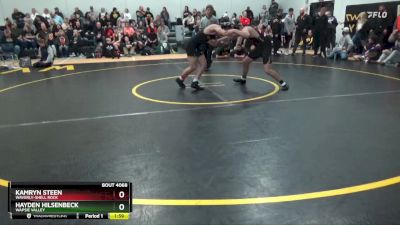 22 lbs Round 3 - Kamryn Steen, Waverly-Shell Rock vs Hayden Hilsenbeck, Wapsie Valley