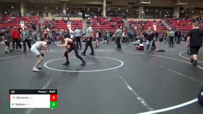 90 lbs Semifinal - Fynn Reinerio, Hugoton Wrestling Club vs Keaton Nelson, Manhattan Wrestling Club