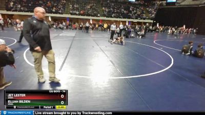 74 lbs Cons. Round 3 - Elijah Bilden, Iowa vs Jet Lester, Iowa