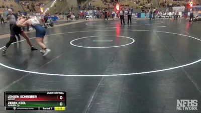 AA 182 lbs Quarterfinal - Zerek Keel, Warren Co. vs Jensen Schreiber, Summit