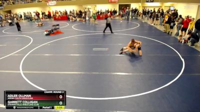 108 lbs Champ. Round 2 - Garrett Colligan, Stewartville Wrestling Club vs Adler Ollman, Anoka Youth Wrestling