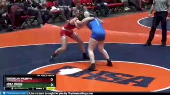 110 lbs 1st Place Match - Shea Reisel, Somonauk [Coop] vs Brooklyn Murphy, Jacksonville (H.S.)