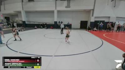 60 lbs Semifinal - Noemi Grimaldo, Austin Wrestling Academy vs Eriel Sanchez, Sentinels Wrestling Academy