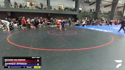 150 lbs Cons. Round 3 - Richard Halvorson, CA vs Dominique Jefferson, WA