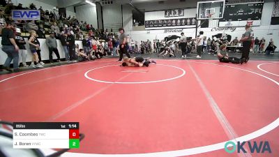 85 lbs Rr Rnd 1 - Stonewall Coombes, Tahlequah Wrestling Club vs Jacob Boren, Verdigris Youth Wrestling