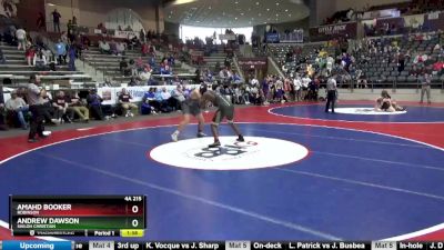 4A 215 lbs Quarterfinal - Andrew Dawson, Shiloh Christian vs Amahd Booker, Robinson