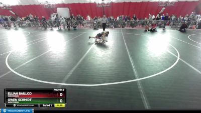 83-85 lbs Round 2 - Elijah Baillod, Wisconsin vs Owen Schmidt, Wisconsin