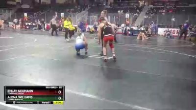 117 lbs 3rd Place Match - Alena Williams, Team Arkansas vs Emjay Neumann, Team Wisconsin