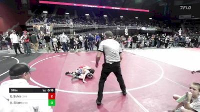 58 lbs Consi Of 8 #2 - Eddie Sylva, Cobbler Kid Wrestling vs Krew Elliott, Windy City WC