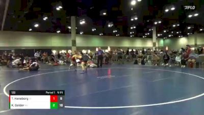 120 lbs Placement Matches (16 Team) - Kaden Golder, North River Mercenaries vs Tyler Haneborg, Nebraska Hangin` 10`s