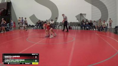 90 lbs Round 3 (8 Team) - Christian Corcoran, Death Squad Wrest (IN) vs Dakota Harmer, Legacy Red