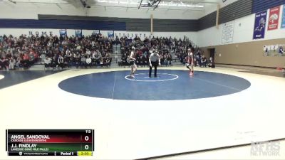 113 lbs Quarterfinal - J.J. Findlay, Lakeside (Nine Mile Falls) vs Angel Sandoval, Cascade (Leavenworth)