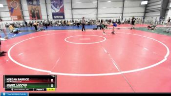 115 lbs Rd# 9- 2:15pm Saturday Final Pool - Keegan Barrick, Nauman Red vs Brady Cramer, VA Team Predator