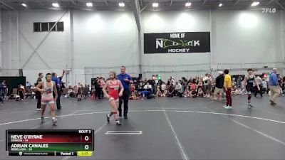 130 lbs Round 2 (4 Team) - Adrian Canales, Rebellion vs Neve O`Byrne, Kraken