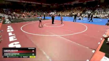 106 lbs D2/d3 - Semi-finals (sat 10:00am.) - Carter Benson, Baldwin-Woodville vs Porter Kossman, Prairie Du Chien