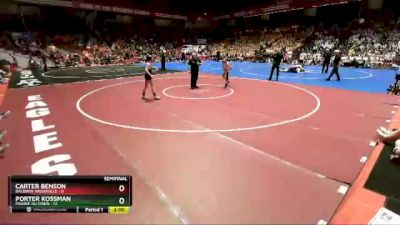 106 lbs D2/d3 - Semi-finals (sat 10:00am.) - Carter Benson, Baldwin-Woodville vs Porter Kossman, Prairie Du Chien