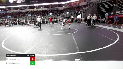 126.3-137.4 lbs Semifinal - Baylin Maynard, Team Tulsa Wrestling Club vs Ilyana Martinez, Marticrew