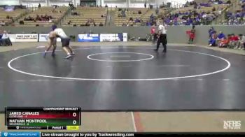 220 lbs Quarterfinals (8 Team) - Jared Canales, Cleveland vs Nathan Montpool, Nolensville