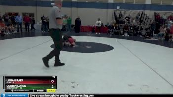 78 lbs Semis (4 Team) - Corbin Lorek, Crown Point vs Logan Raef, Penn