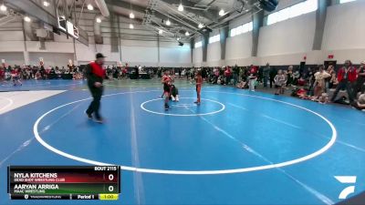 55 lbs Quarterfinal - Nyla Kitchens, Dead Shot Wrestling Club vs Aaryan Arriga, MAAC Wrestling