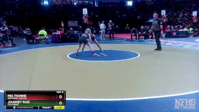 110 lbs Quarterfinal - Journey Ruiz, Columbine vs Mia Thorne, Discovery Canyon