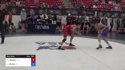 45 kg 3rd Place - Loc Webber, Beast Mode Wrestling vs Jojo Burke, New Jersey